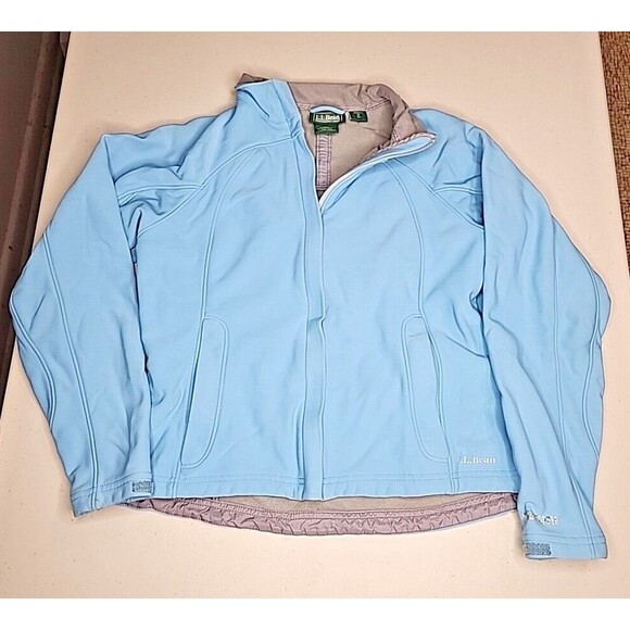 Ll Bean Womens Light Blue Windstopper Windbreaker Jacket Coat Size M EUC - Picture 4 of 11